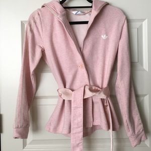 💎 Rare ADIDAS classics pastel pink hoodie sweater